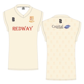 (PRE ORDER)  WIDNES CRICKET CLUB SLEEVELESS SWEATER