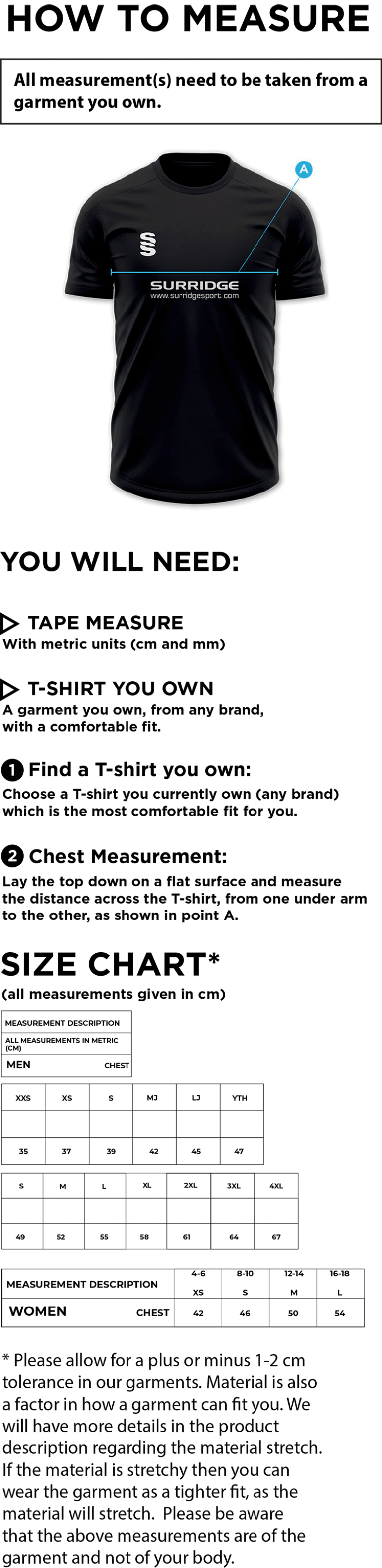 Dual Games Shirt : Navy - Size Guide